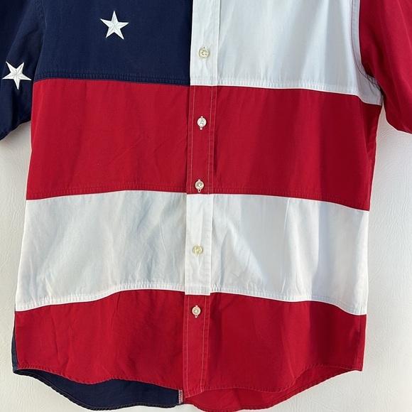 Tommy Hilfiger Cotton Flag Short Sleeve Shirt - Picture 4 of 8
